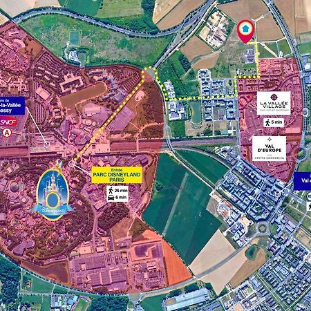 Disneyland-Paris 8Pers,Parking, Borne Recharge Ve, Wifi Serris Buitenkant foto